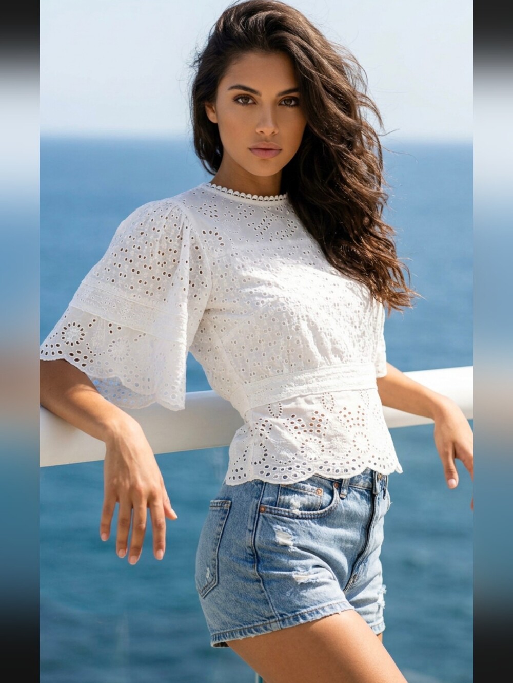 Maia Bergman Eyelet Top